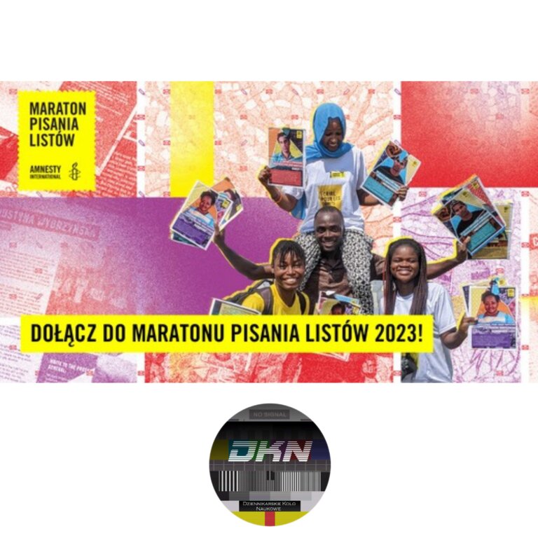 plakat dotyczący maratonu pisania listów